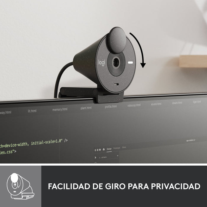 EAN 5099206104938 - Logitech 960-001436 cámara web 2 MP 1920 x 1080 Pixeles USB-C Grafito imagen 10