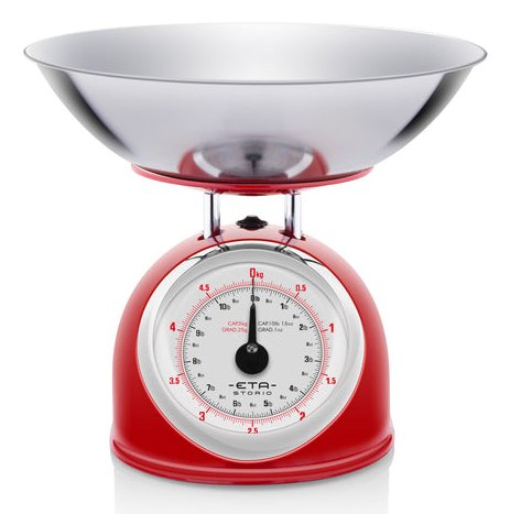 EAN 8590393325085 - Eta ETA577790030 báscula de cocina Rojo, Acero inoxidable, Blanco Encimera Alrededor Báscula de cocina me imagen 1