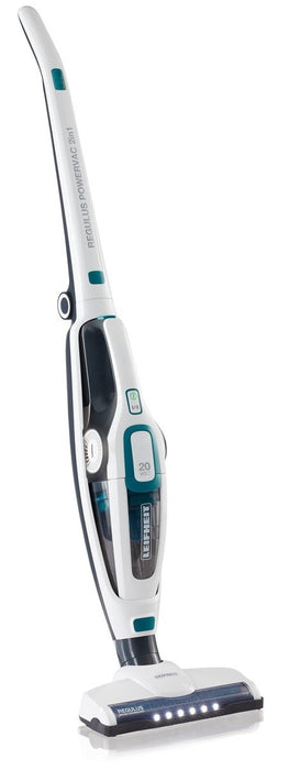 EAN 4006501119254 - Leifheit PowerVac 2in1 Aspiradora escoba 2 en 1 Batería Secar Ciclónico Sin bolsa Negro, Azul, Blanco imagen 1