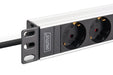 EAN 4016032501671 - Digitus DN-95440 unidad de distribución de energía (PDU) 9 salidas AC 1U Negro, Plata imagen 4