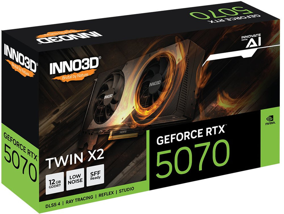 EAN 8886307700346 - INNO3D GeForce RTX 5070 TWIN X2 NVIDIA 12 GB GDDR7 imagen 2