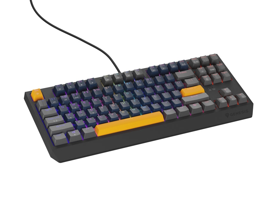 EAN 5901969444445 - GENESIS THOR 230 TKL teclado Juego USB + RF Wireless + Bluetooth QWERTY Negro, Azul, Gris, Naranja imagen 4