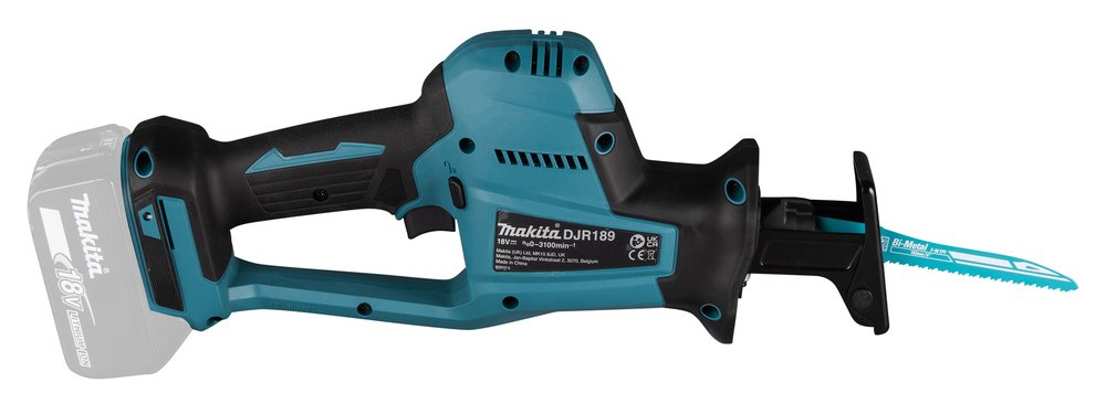 EAN 0088381770989 - Makita DJR189ZJ sierra recíproca 3100 spm Negro, Azul imagen 6