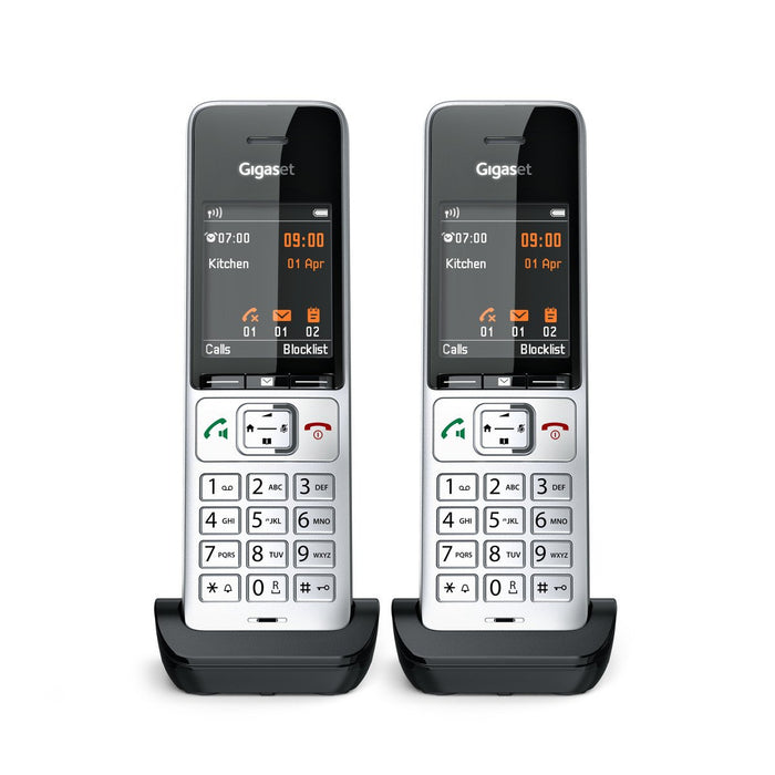 EAN 4250366866079 - Gigaset COMFORT 500HX duo Teléfono DECT/analógico Identificador de llamadas Negro, Plata imagen 9