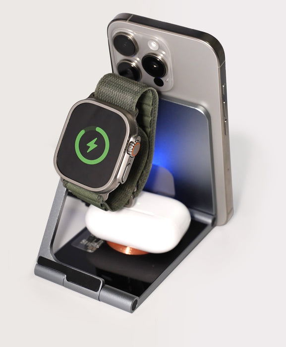 EAN 7333048065032 - Deltaco QI-1047 cargador de dispositivo móvil Auriculares, Smartphone, Reloj inteligente Negro, Gris USB  imagen 5
