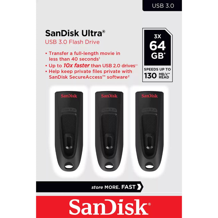 EAN 0619659193515 - Western Digital Ultrastar SanDisk Ultra unidad flash USB 64 GB USB tipo A 3.2 Gen 1 (3.1 Gen 1) Negro imagen 1