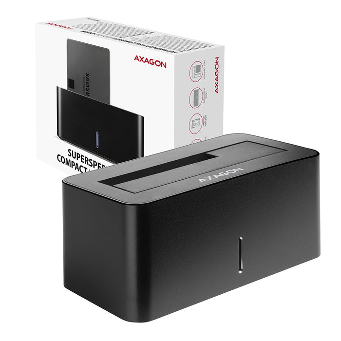 EAN 8595247905383 - Axagon ADSA-SN base de conexión para disco duro USB 3.2 Gen 1 (3.1 Gen 1) Type-A Negro imagen 12