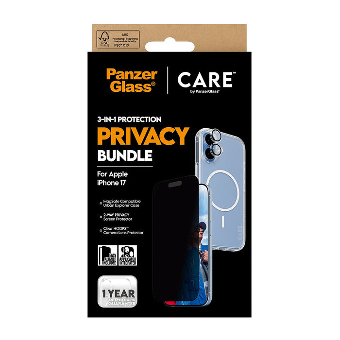 EAN 5715685027413 - PanzerGlass ® | CARE by ® 3-in-1 Flagship Privacy Bundle iPhone 17 Protector de pantalla Apple 1 pieza(s) imagen 3