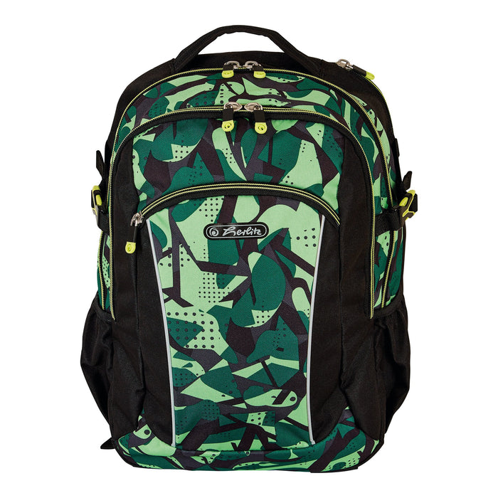 EAN 4008110283173 - Herlitz Ultimate Camo mochila Mochila escolar Negro, Verde Poliéster imagen 3