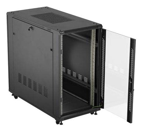 EAN 5901969447187 - Lanberg FF01-6222-12B armario rack 22U Rack o bastidor independiente Negro imagen 5