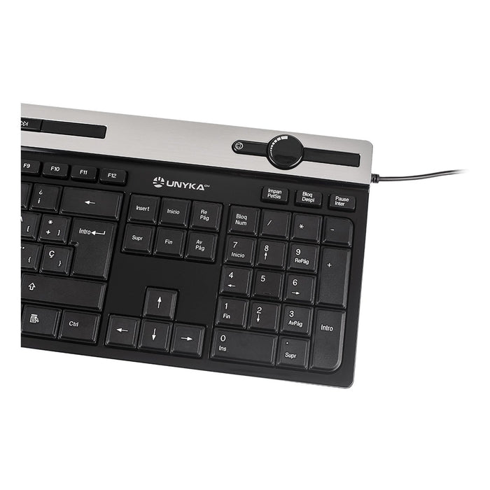 EAN 6940533541943 - UNYKAch A 2930 teclado Hogar USB QWERTY Negro, Plata imagen 6
