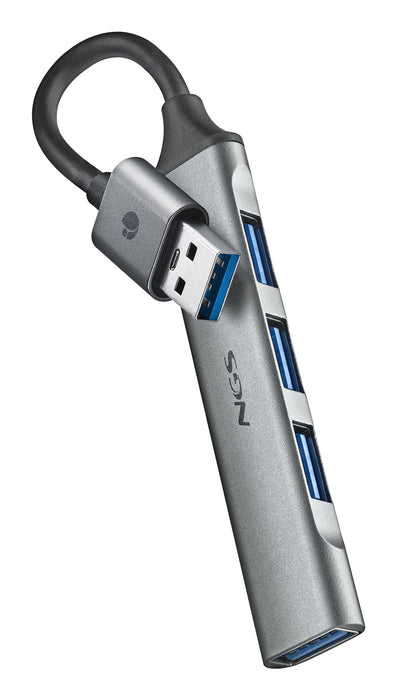 EAN 8435430626025 - NGS IHUB4 MICRO USB 3.2 Gen 1 (3.1 Gen 1) Type-A 5000 Mbit/s Plata imagen 1