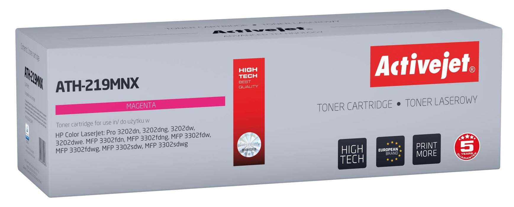 EAN 5901443391517 - Activejet ATH-219MNX cartucho de tóner 1 pieza(s) Compatible Magenta imagen 1