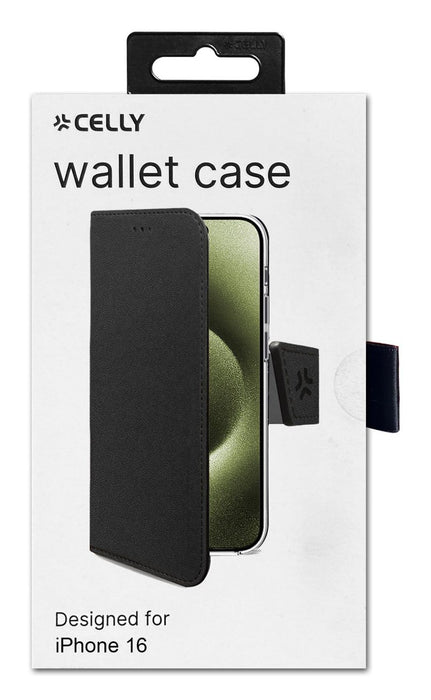 EAN 8021735210542 - Celly WALLY1078 funda para teléfono móvil 15,5 cm (6.1") Funda cartera Negro imagen 2