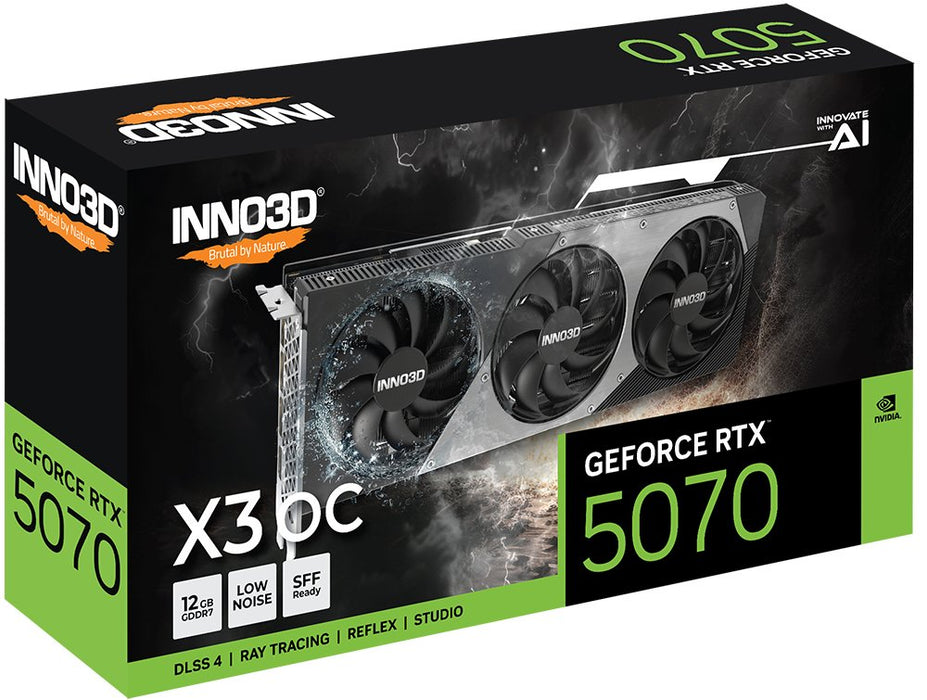 EAN 8886307700315 - INNO3D GeForce RTX 5070 X3 OC NVIDIA 12 GB GDDR7 imagen 2