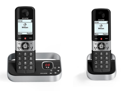 EAN 3700601422863 - Alcatel F890 Voice Duo zwart Teléfono DECT Identificador de llamadas Negro, Plata imagen 1