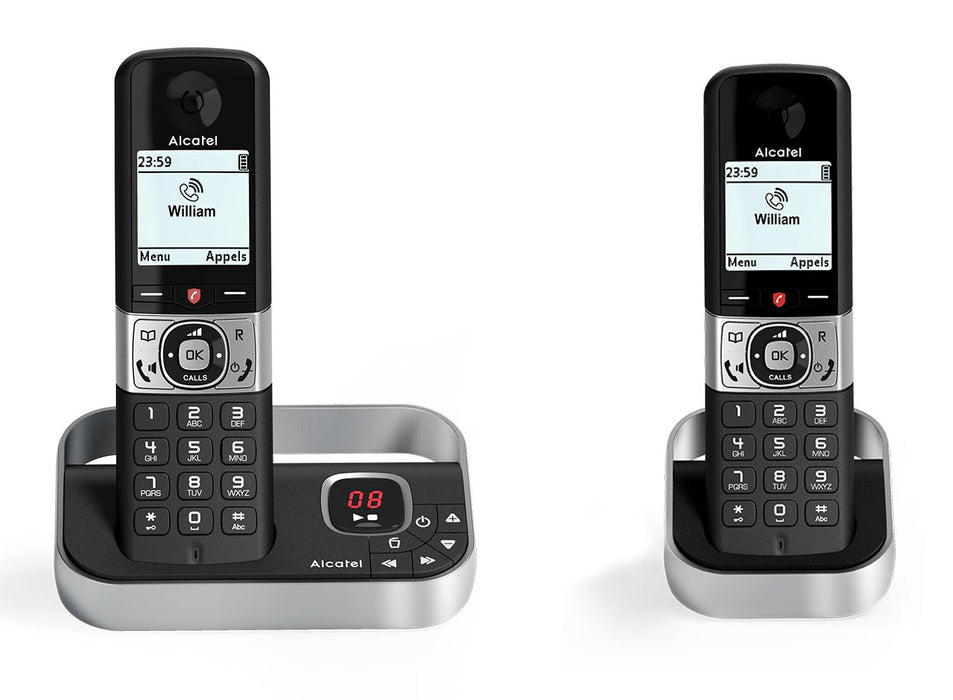 EAN 3700601422863 - Alcatel F890 Voice Duo zwart Teléfono DECT Identificador de llamadas Negro, Plata imagen 1