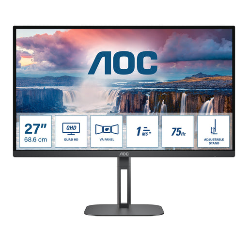 EAN 4038986180412 - AOC V5 Q27V5N/BK pantalla para PC 68,6 cm (27") 2560 x 1440 Pixeles Quad HD LED Negro imagen 1