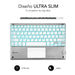EAN 8436586740603 - SUBBLIM TECLADO SMART BACKLIT TOUCHPAD BLUETOOTH SILVER QWERTY Español Plata, Blanco imagen 3