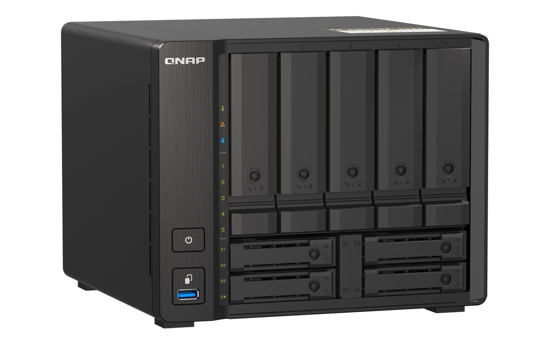 EAN 4713213518649 - QNAP TS-H973AX NAS Torre Ryzen Embedded V1500B 8 GB DDR4 0 TB QuTS hero Negro imagen 2