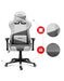EAN 5903796012989 - Huzaro Force 6.2 Silla para videojuegos de PC Asiento (de seguridad) de butaca Gris, Blanco imagen 10