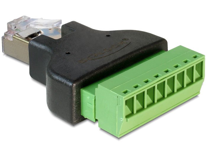 EAN 4043619653898 - DeLOCK 65389 cambiador de género para cable RJ45 8p Negro, Verde imagen 2
