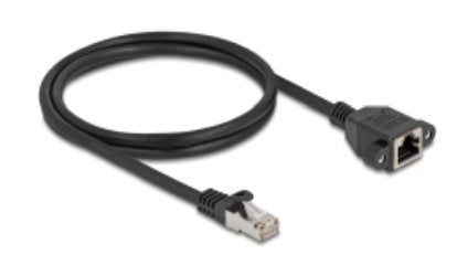 EAN 4043619907755 - DeLOCK 90775 cable de red Negro 1 m Cat6a S/FTP (S-STP) imagen 1