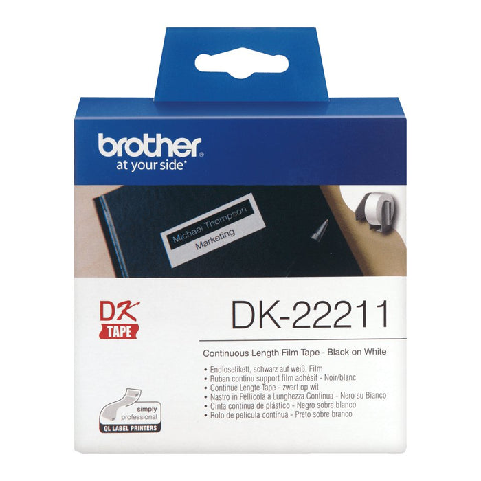 EAN 4977766628204 - Brother DK-22211 cinta para impresora de etiquetas Negro sobre blanco imagen 2