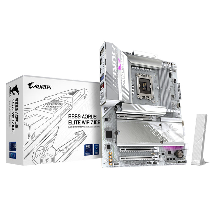 EAN 4719331866846 - GIGABYTE B860 AORUS ELITE WIFI7 ICE Intel B860 LGA 1851 (Socket V1) ATX imagen 1