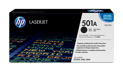EAN 0829160703084 - HP 501A Black Original LaserJet Toner Cartridge cartucho de tóner 1 pieza(s) imagen 1