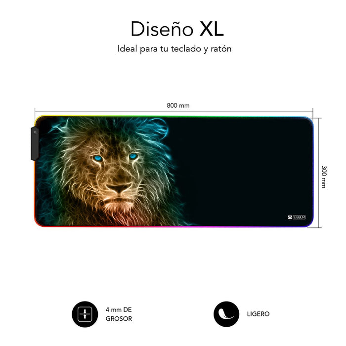 EAN 8436586742218 - SUBBLIM SUBMP-02RGB10 alfombrilla para ratón Alfombrilla de ratón para juegos Negro, Multicolor imagen 3