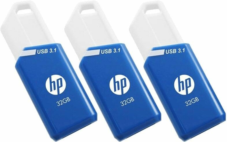 EAN 4718006451523 - HP x755w Triple Pack unidad flash USB 32 GB USB tipo A 3.2 Gen 1 (3.1 Gen 1) Azul, Blanco imagen 1