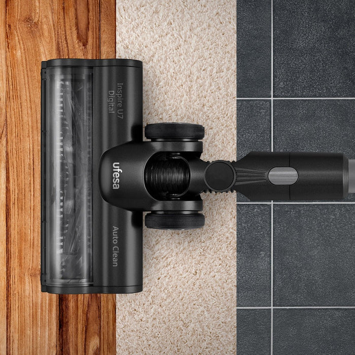 EAN 8422160058912 - Ufesa Inspire U7 Digital Aspiradora escoba 2 en 1 Batería Secar Sin bolsa 0,6 L 500 W Negro, Gris 2 Ah imagen 4