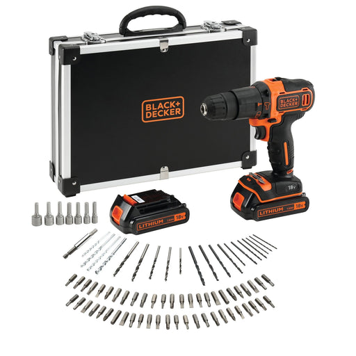 EAN 5035048653722 - Black & Decker BDCHD18BAFC-QW taladro 1400 RPM Negro, Naranja imagen 1
