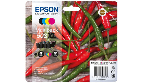 EAN 8715946707747 - Epson 503XL cartucho de tinta 4 pieza(s) Original Alto rendimiento (XL) Negro, Cian, Magenta, Amarillo imagen 1