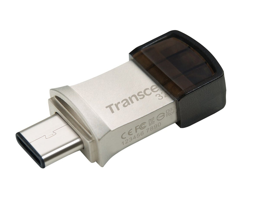 EAN 0760557833529 - Transcend JetFlash 890 32GB unidad flash USB USB Type-A / USB Type-C 3.2 Gen 1 (3.1 Gen 1) Negro, Plata imagen 4