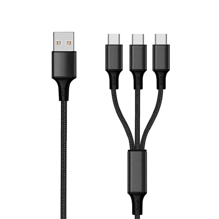 EAN 4010425971560 - 2GO 797156 cable USB 1,5 m USB B 3 x USB C Negro imagen 1