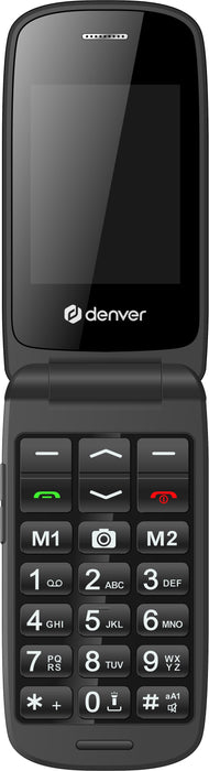 EAN 5706751074622 - Denver BAS-24600L 6,1 cm (2.4") 270 g Negro Teléfono para personas mayores imagen 4