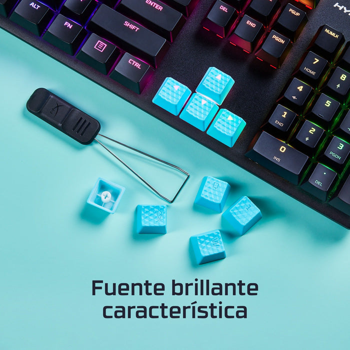 EAN 0196188737347 - HyperX Rubber Keycaps - Gaming Accessory Kit - Blue (US Layout) Tecla imagen 7