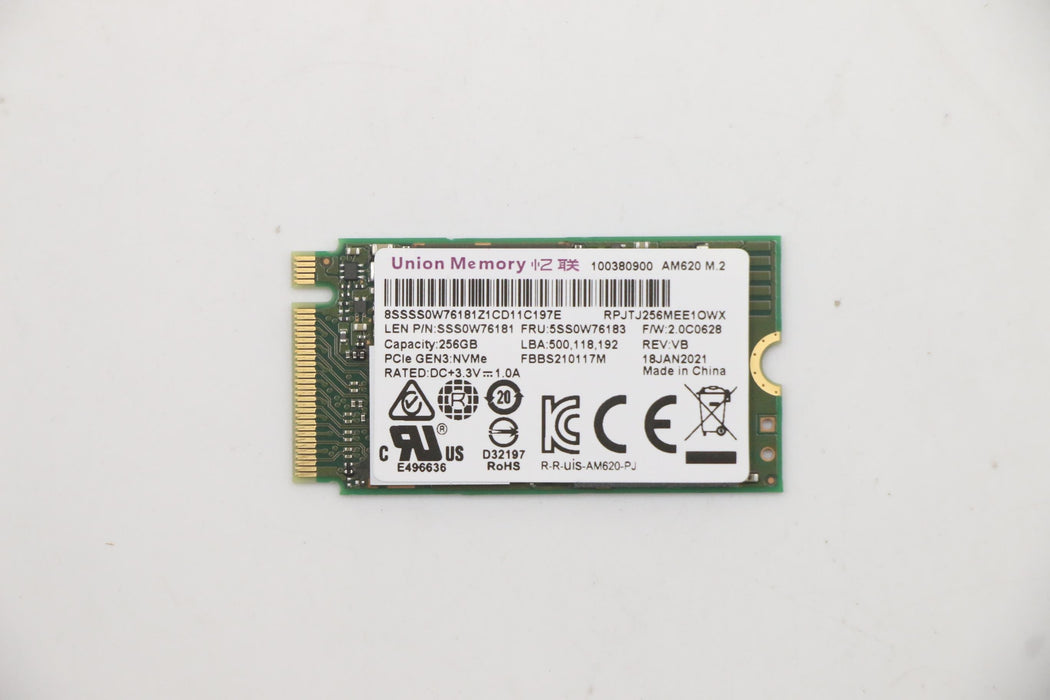 EAN 5704174271147 - Lenovo 5SS0W76183 unidad de estado sólido 256 GB M.2 PCI Express 3.0 NVMe imagen 1