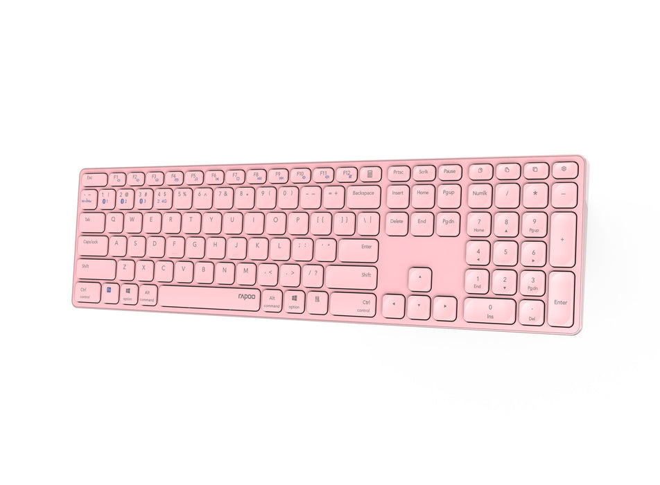 EAN 6940056121400 - Rapoo E9800M teclado Universal Bluetooth QWERTY Rosa imagen 4