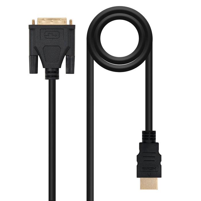 EAN 8433281002098 - Nanocable 10.15.0502 adaptador de cable de vídeo 1,8 m Negro imagen 1