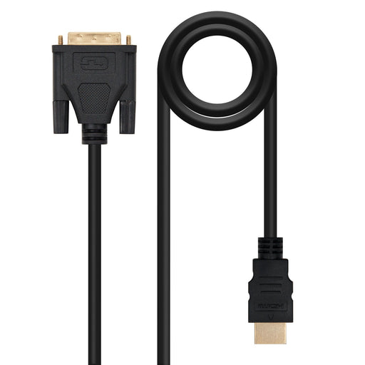 EAN 8433281000766 - Nanocable HDMI - DVI, 3m HDMI tipo A (Estándar) Negro imagen 1
