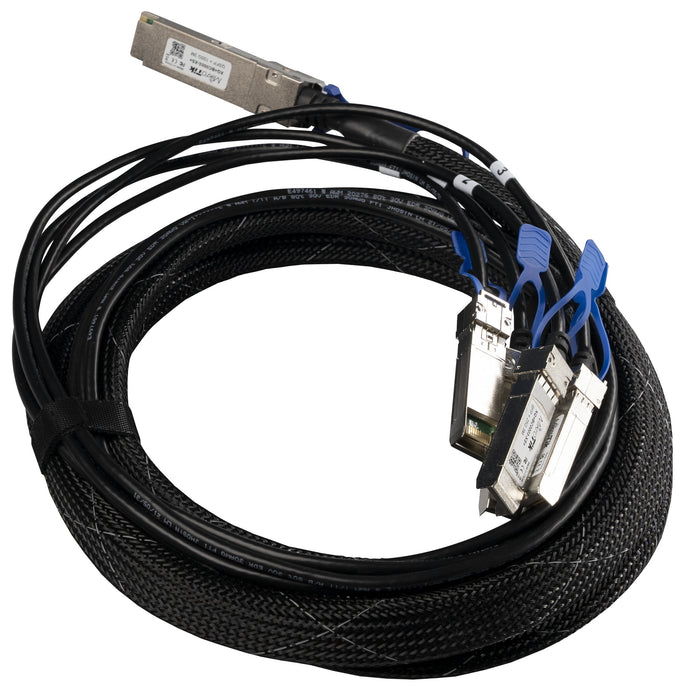 EAN 5704174955078 - Mikrotik XQ+BC0003-XS+ Cable de fibra óptica e InfiniBand 3 m QSFP28 4x SFP28 Negro, Cromo imagen 1