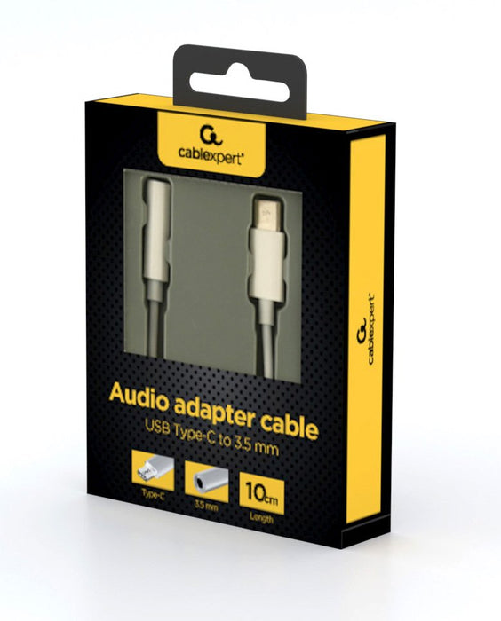 EAN 8716309129732 - Gembird GMB Audio A-CM-3.5F-01 cable de audio 0,1 m 4-pins 3.5 mm USB Tipo C Blanco imagen 4