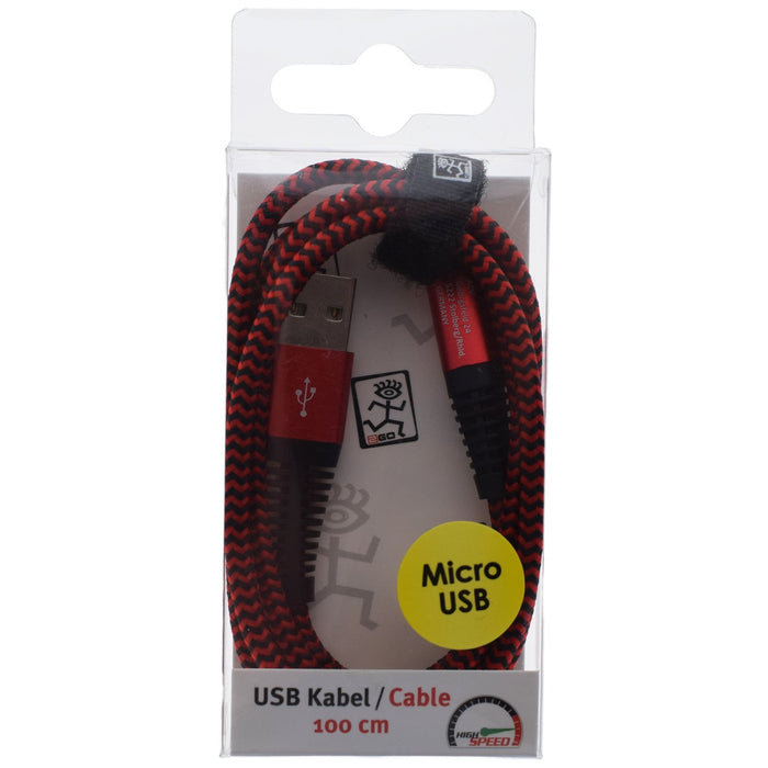 EAN 4010425959452 - 2GO 795945 cable USB 1 m USB B Micro-USB B Rojo imagen 2