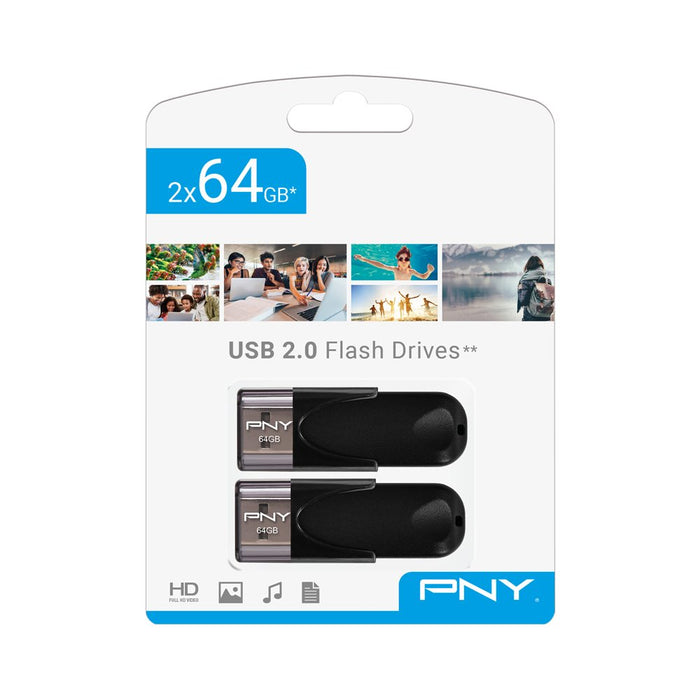 EAN 3536403368517 - PNY Attaché 4 2.0 64GB unidad flash USB USB tipo A Negro imagen 1