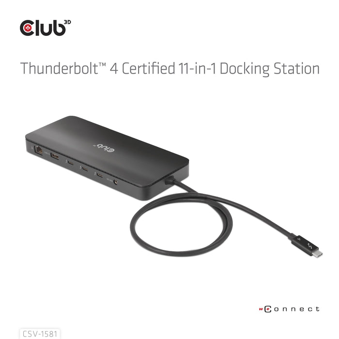 EAN 8719214472603 - CLUB3D CSV-1581 base para portátil y replicador de puertos Thunderbolt 4 Negro imagen 14