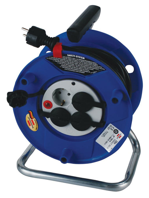 EAN 4007123007356 - Brennenstuhl Garant base múltiple 25 m 4 salidas AC Negro, Azul imagen 2