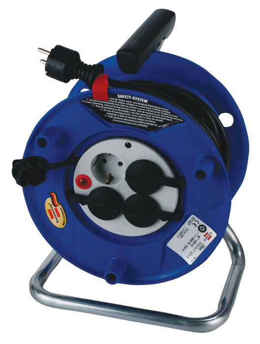 EAN 4007123007356 - Brennenstuhl Garant base múltiple 25 m 4 salidas AC Negro, Azul imagen 2